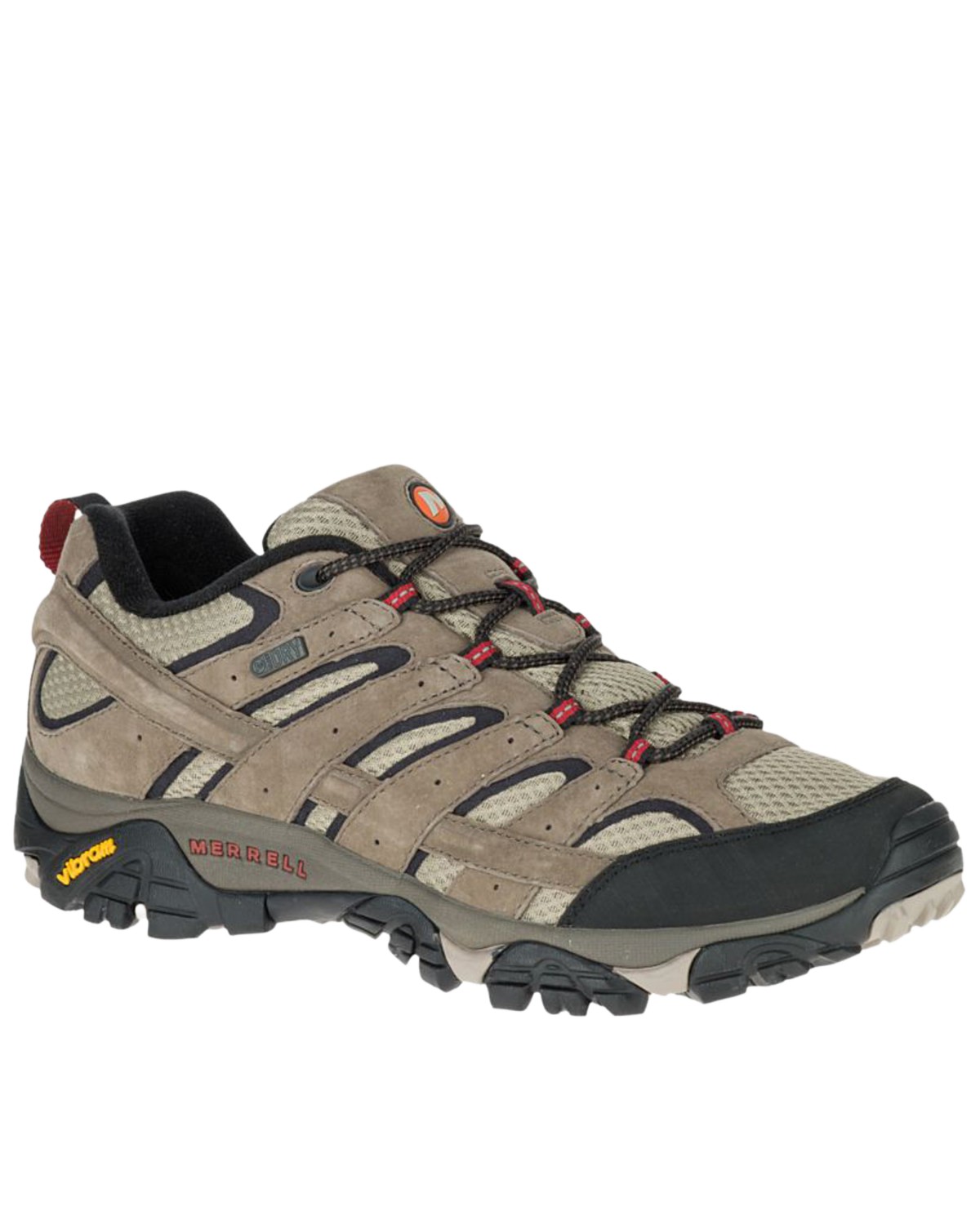 Merrell Men's Moab Waterproof Hiking Shoes Soft Toe Dark Brown 9 D(M) US